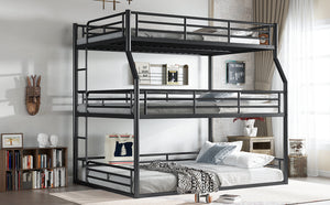 English Elm Twin Xl Solid Pine Loft Bed with Built-in Led Lighting and Storage Shelves Black W1580S00586