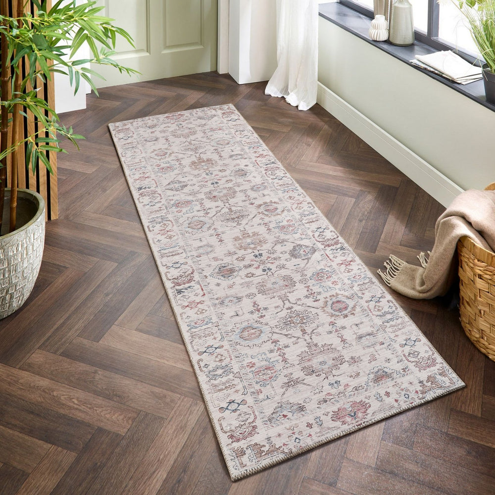 English Elm Oxford Traditional Oriental Runner Rug Polyester Pile Entryway Hallway Stain Resistant B186P428891