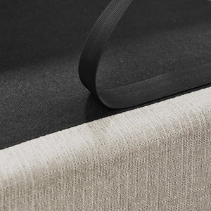 English Elm Oversized Linen Pet Sofa with Armrest Backrest for Large Dogs Modern Living Room W487P430327