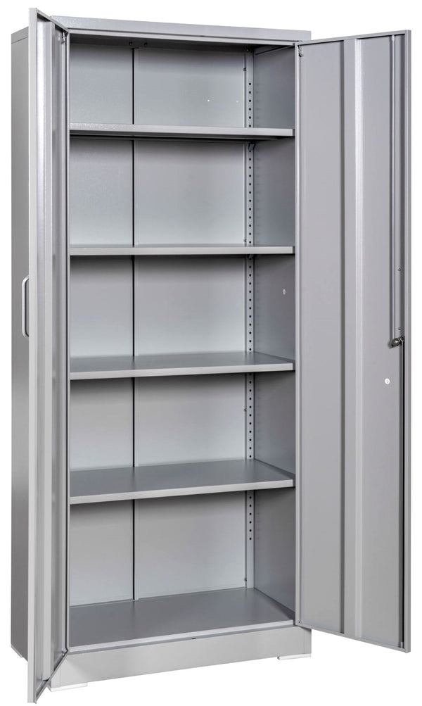 English Elm Container Furniture Direct Ironclad Steel Locking Cabinet with Adjustable Shelves for Garage Gray B2735P461945