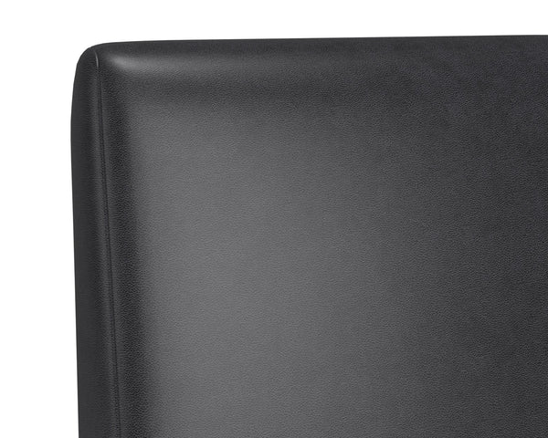 Sunpan Dean Office Chair - Modern Faux Leather Design with Stylish Stainless Steel Base for Effortless Elegance Brushed Brass / Bravo Portabella