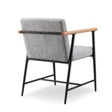 Christopher Knight Home® - Noble House - Dining Chair(Fabric-Gray+Plywood+Iron-Black)