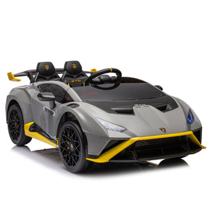 English Elm Lamborghini Huracan Sto 24v Kids Ride on Drift Car with Led Lights and Remote W1578P210768
