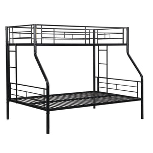English Elm Twin Over Full Metal Bunk Bed With Under-Bed Storage, Easy Assembly, Modern Design, No Box Spring Required W311P297434-GIGA