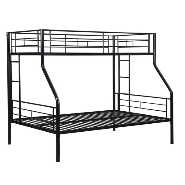English Elm Twin Over Full Metal Bunk Bed With Under-Bed Storage, Easy Assembly, Modern Design, No Box Spring Required W311P297434-GIGA