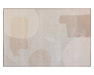 Sunpan SMOOTH Contemporary Canvas Art - 72" x 48" Light Brown Floater Frame for Modern Interiors A0393
