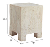 Kitara Side Table Beige 110193 Zuo Modern