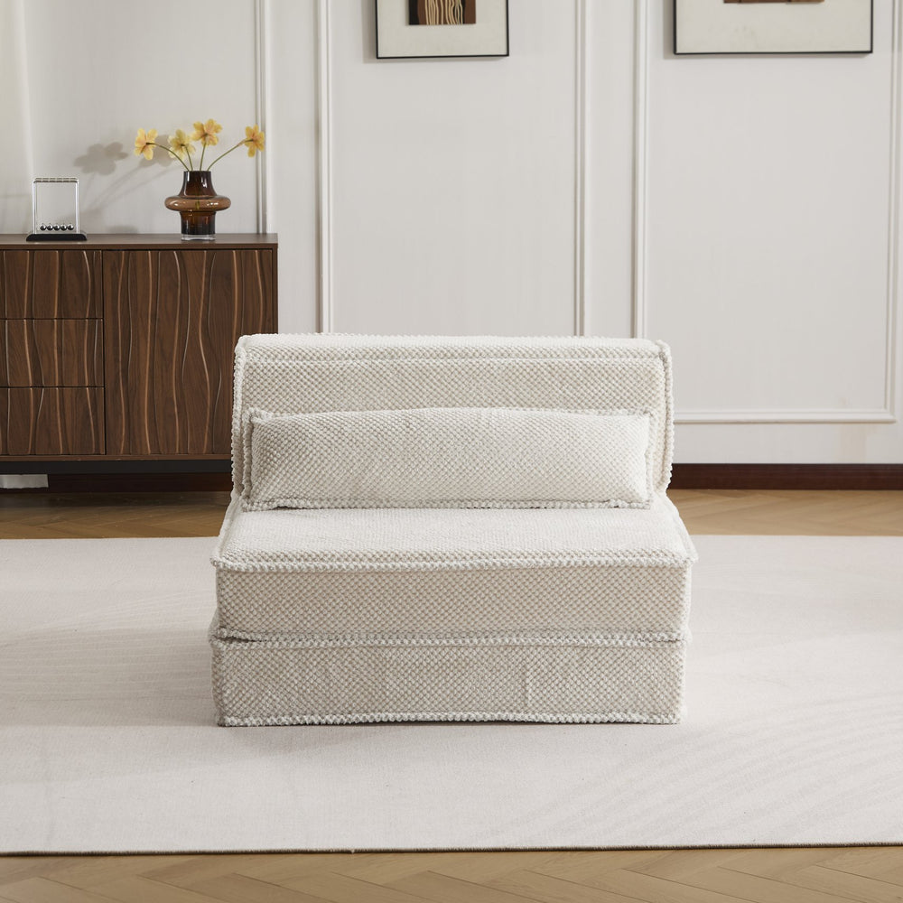 English Elm Compression Mahjong Sofa - Cozy Convertible Floor Bed With Memory Foam & Pillow For Versatile Living W3723P377148