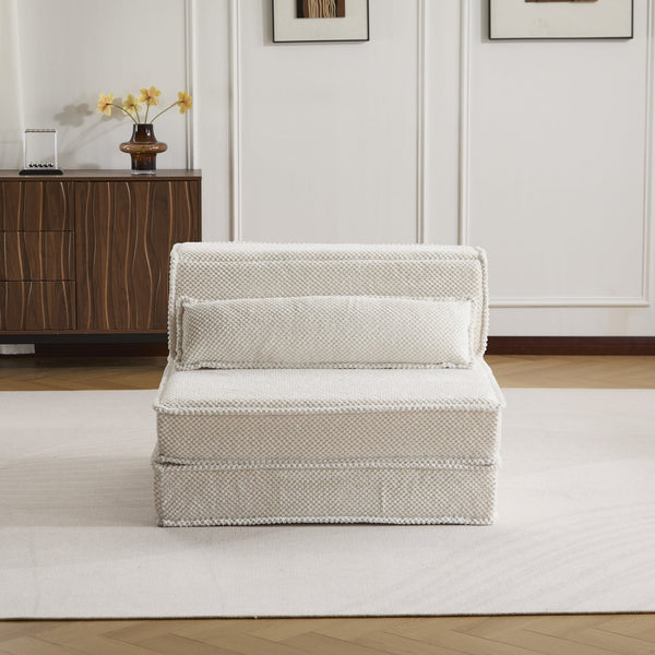 English Elm Compression Mahjong Sofa - Cozy Convertible Floor Bed With Memory Foam & Pillow For Versatile Living W3723P377148