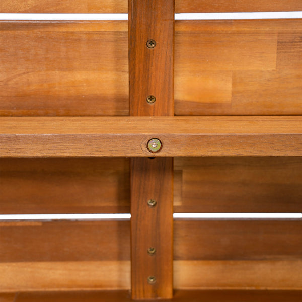 English Elm Christopher Knight Home® - Outdoor Acacia Wood Bench Set Of 2 - Stylish Teak Finish With Brown Wicker Accents For Comfort N773P286715B