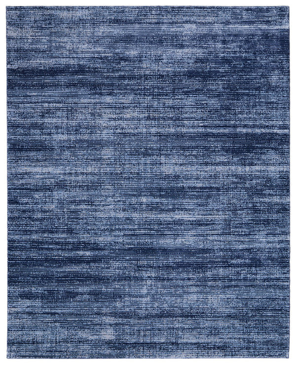 Feizy Rugs Deja Modern Low-pile Rug - Turkish Crafted With Polyester For Stylish Comfort In Any Room Decor Blue,Silver Polypropylene,Polyester Dja39pjfblu000p00