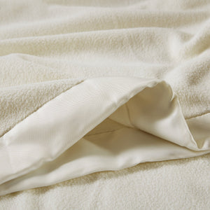 English Elm Microfleece Twin Blanket 66x90 | Ultra-Soft 100% Polyester Brushed Microfleece, Anti-Pilling Grid Touch Ivory 15.55 L x 12.4 W x 4.72 H B035P294141