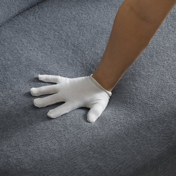 English Elm 2-in-1 Folding Sofa Bed with Plush Foam Support — Convertible Floor Couch to Queen Guest Sleeper Grey W1117P325078