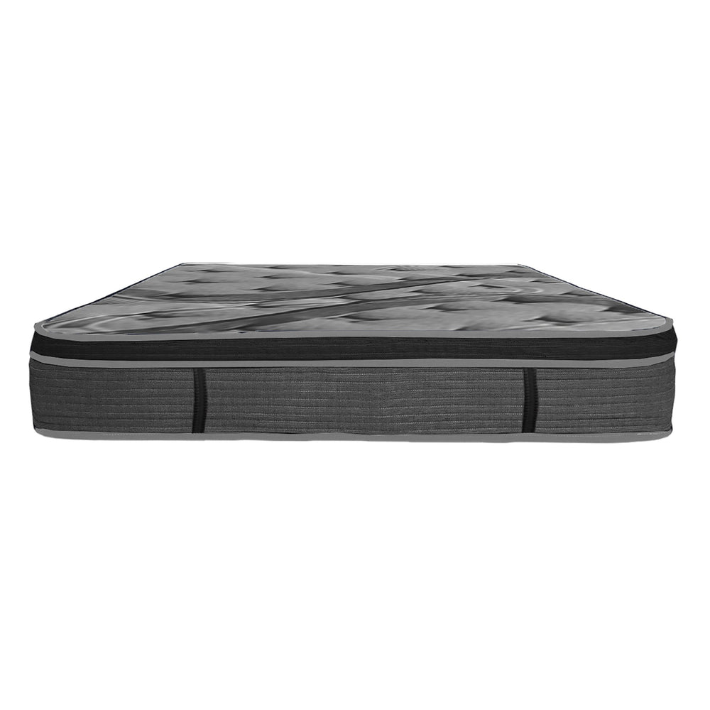 English Elm Luxurious 14in Euro Top Full Mattress - Plush Memory Foam, 10" Pocket Coils, Breathable Dark Gray Cover B011P208183