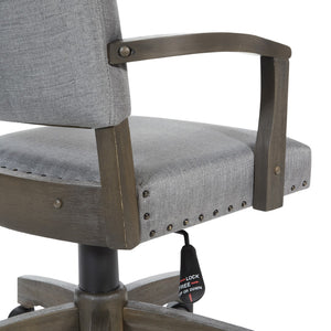 OSP Home Furnishings Santina Bankers Chair Antique Grey / Grey