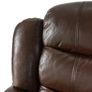 English Elm Christopher Knight Home® - Classic Glider Recliner with Luxurious PU Upholstery, Spacious Seat, Durable Frame, Ultimate Comfort Dark Brown 57412.00