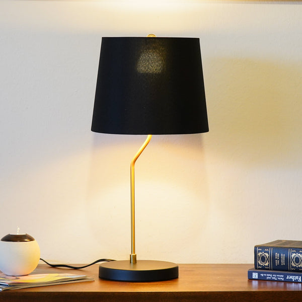 English Elm Ashcroft Furniture - New Stylish Modern Desk Lamp With Black & Gold Finish - Compact, Easy To Install, Perfect For Any Space B183P315110