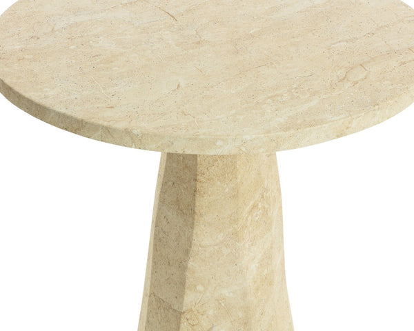 Sunpan KLIFF Bar Table - Modern Travertine-Look Design for Stylish Indoor & Outdoor Spaces, Durable Finish 112488