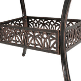 Christopher Knight Home® - Noble House - Tucson Shiny Copper Cast Aluminum Dining Table