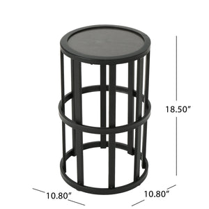English Elm Set of 2 Acacia Rope Woven Outdoor Lounge Chairs with Ceramic Tile Side Table N769P326314T_2_N769P414511B