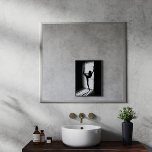 English Elm 80cm Round Float Glass Wall Mirror Polished Edge Vanity Bathroom Hallway Decor White W3151P265960