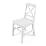 Christopher Knight Home® - Noble House - Roshan Farmhouse White Finish Acacia Wood Dining Chairs