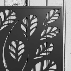 English Elm Freestanding Metal Planter with Trellis Panel for Climbing Vines on Patio or Balcony T3971P422011