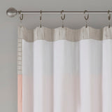 Madison Park Amherst Transitional Polyoni Pintuck Curtain Panel MP40-4372 Coral