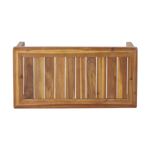 English Elm Christopher Knight Home® - Teak Acacia Wood 4-Piece Outdoor Chat Set with Water-Resistant Cream Cushions, Shutter Slat Design 70692.00-2_70844.00