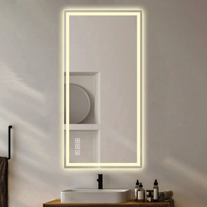 English Elm 48 in Led Vanity Wall Mirror Dimmable Anti-fog Copper-free Glass Spa Bath W2709P433629