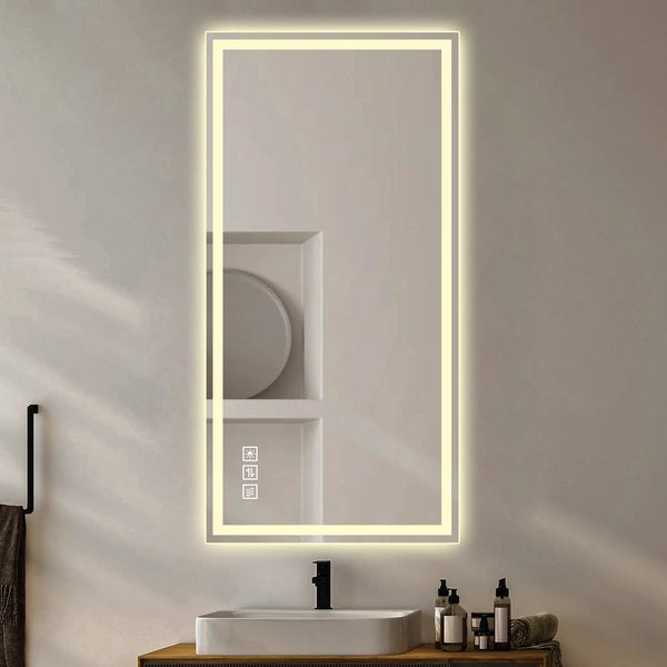 English Elm 48 in Led Vanity Wall Mirror Dimmable Anti-fog Copper-free Glass Spa Bath W2709P433629