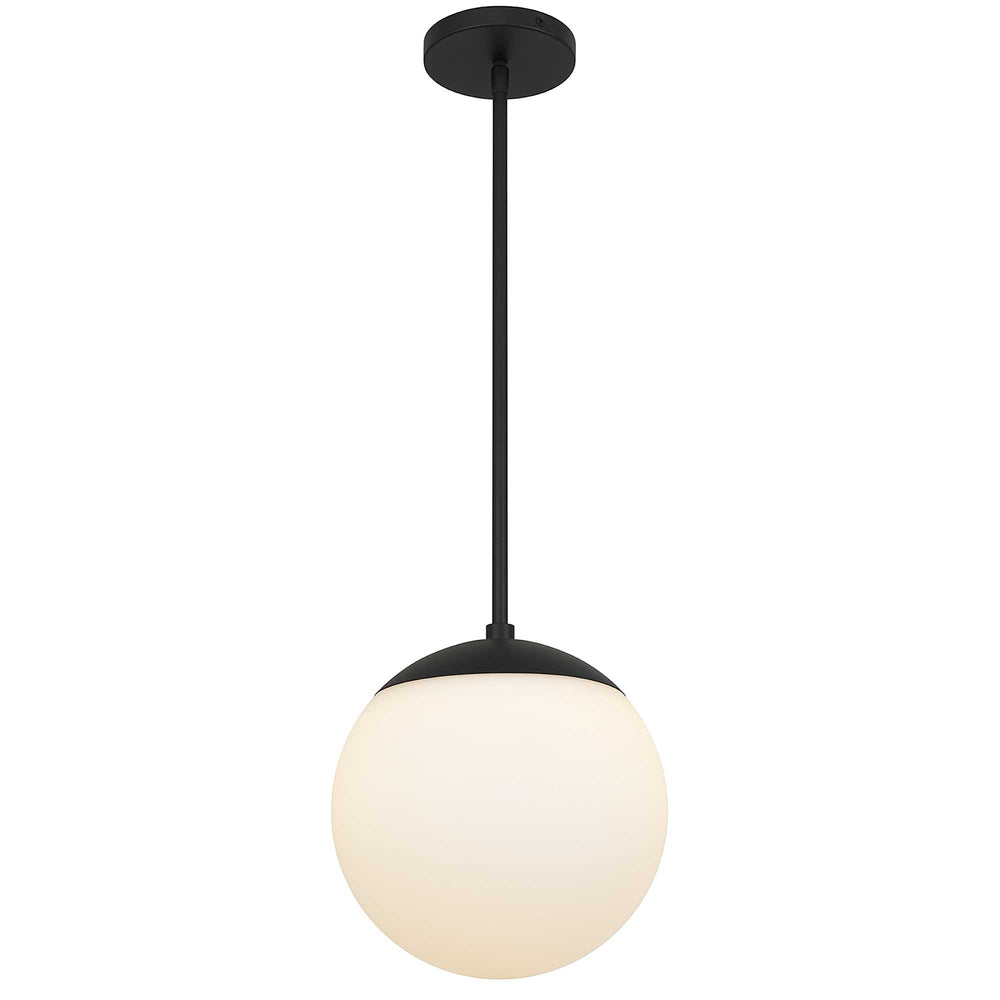 English Elm 10 Inch Etched Frosted Globe Led Pendant Light Dimmable for Kitchen or Hallway B370P399169