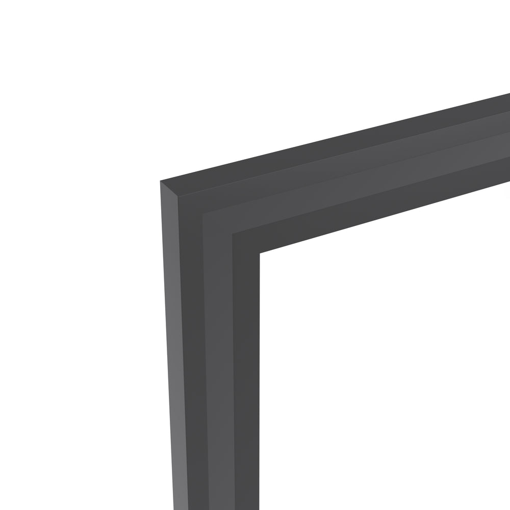 English Elm 60"X40" Oversized Modern Rectangle Mirror - Black Aluminum Frame For Versatile Wall Or Floor Use W708P297675