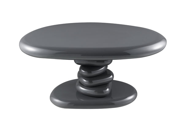 English Elm Charlene Lacquered Mdf End Table with Slim Metal Base for Modern Living Spaces B2726P415855