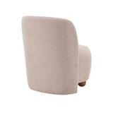 Christopher Knight Home® - Noble House - - Ultra-Soft Modern Low-Back Armless Accent Chair With Skin-Friendly Upholstery And Exquisite Round Pine Wood Feet, For Small Living Spaces, Living Room, Bedroom, Balcony, Office, Reading Nook, Khaki