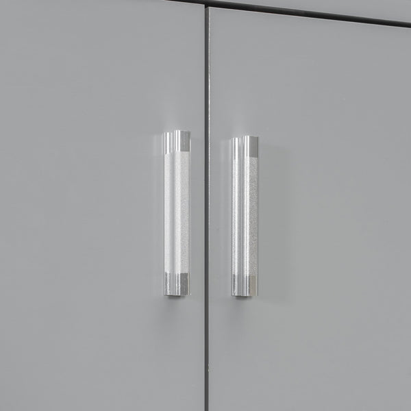 English Elm Twin Upholstered Daybed with LED Armrest Lighting, Hidden Storage Shelves & Lift-Up Pull-Out Trundle Gray SF000198AAE