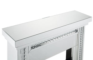English Elm Nysa Glam Electric Fireplace with Mirrored Surround and Faux Crystal Led Accent B2726P446685