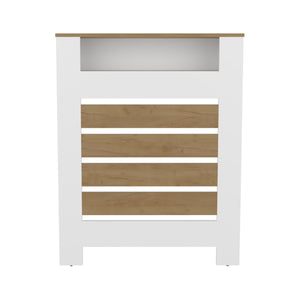 English Elm Radiator Cover Cabinet Slatted Ventilated Enclosure Matte Black Modern Minimalist Decor B070P337154
