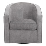 OSP Home Furnishings Danica Swivel Chair Smoke