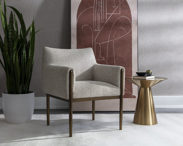 Sunpan Carmel End Table - Stunning Tapered Design for Contemporary Living Spaces, Perfect for Home or Office Yellow Gold