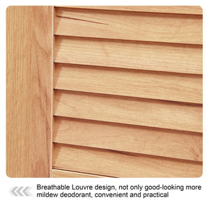 English Elm Multi Functional Shoe Storage Cabinet with Bench and Cushion, 7+3 Adjustable Panels, Ventilated Design for Entryway Oak 51.97 L x 17.32 W x 10.24 H W2948P242706