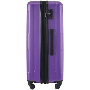 English Elm 2 Piece Abs Hard Shell Spinner Luggage Set with Tsa Lock Expandable Travel Suitcases Purple N732P198744I