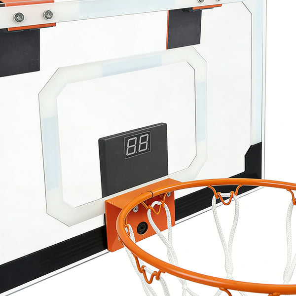 English Elm Mini Indoor Basketball Hoop with Electronic Scoreboard for Bedroom or Dorm Room Play W3087P376257