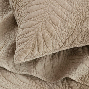 English Elm Full/queen Garment Washed Cotton Quilt Set Soft Neutral Farmhouse Bedroom Bedding Linen B035P496594