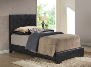 English Elm Stylish Velvet King Bed Frame with Plush Upholstery, Durable Construction, Easy Assembly, Transitional Appeal Black 4 L x 33 W x 44 H B078108077