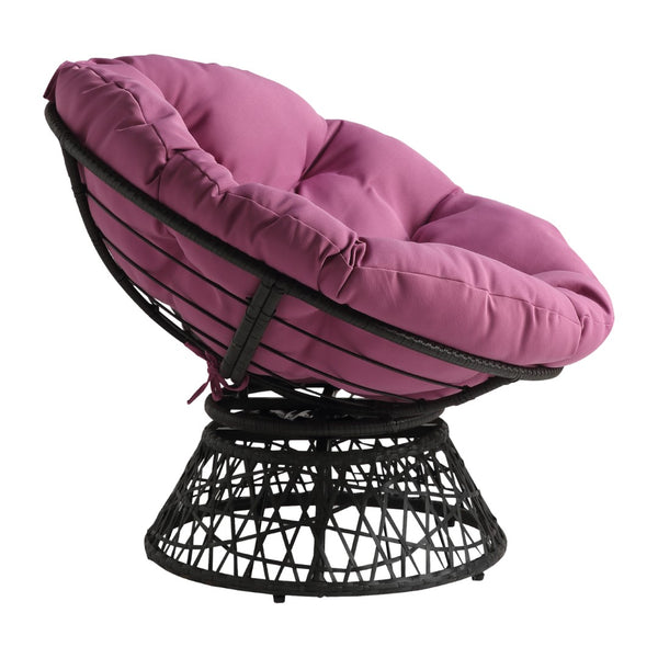 OSP Home Furnishings Papasan Chair Purple