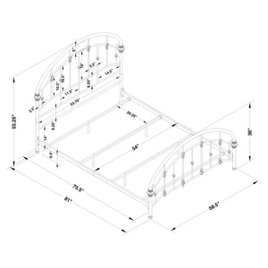 English Elm Juneau Dark Bronze Full Metal Bed Frame - Vintage Victorian Elegance For Timeless Bedroom Style B062P346519