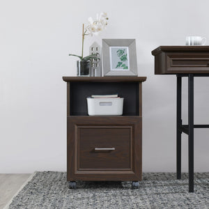 OSP Home Furnishings Jefferson Rolling File Espresso