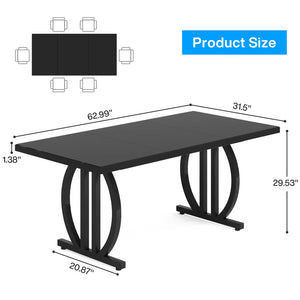 English Elm Bar Table Two Tier Industrial Metal Frame Open Shelf Home Kitchen Entertaining Stand T3971P458769