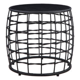 OSP Home Furnishings Cambria Drum Nesting Tables 2 Piece Black